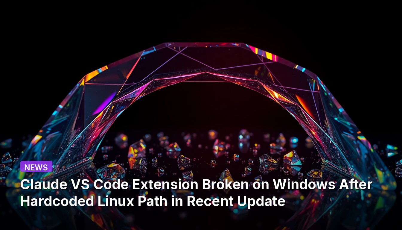 Claude VS Code Extension Broken on Windows After Hardcoded Linux Path in Recent Update