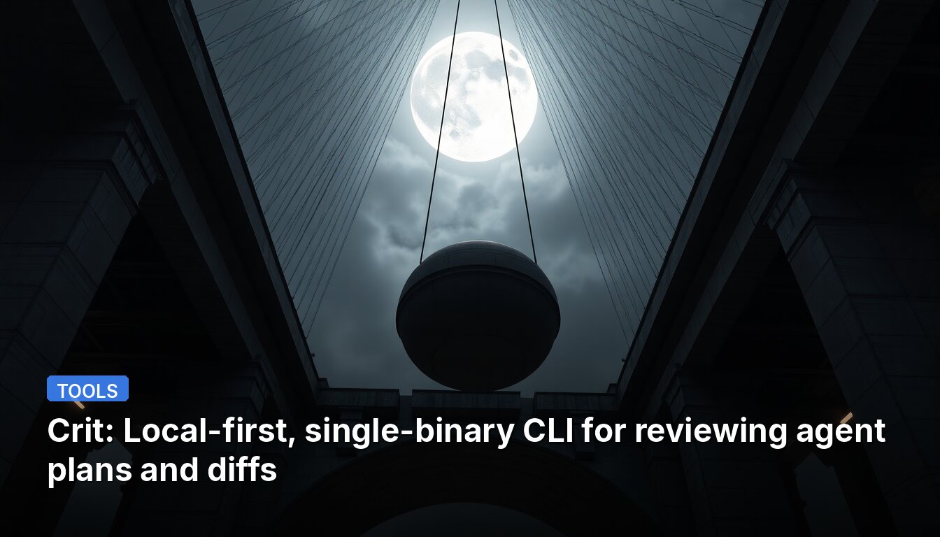 Crit: Local-first, single-binary CLI for reviewing agent plans and diffs