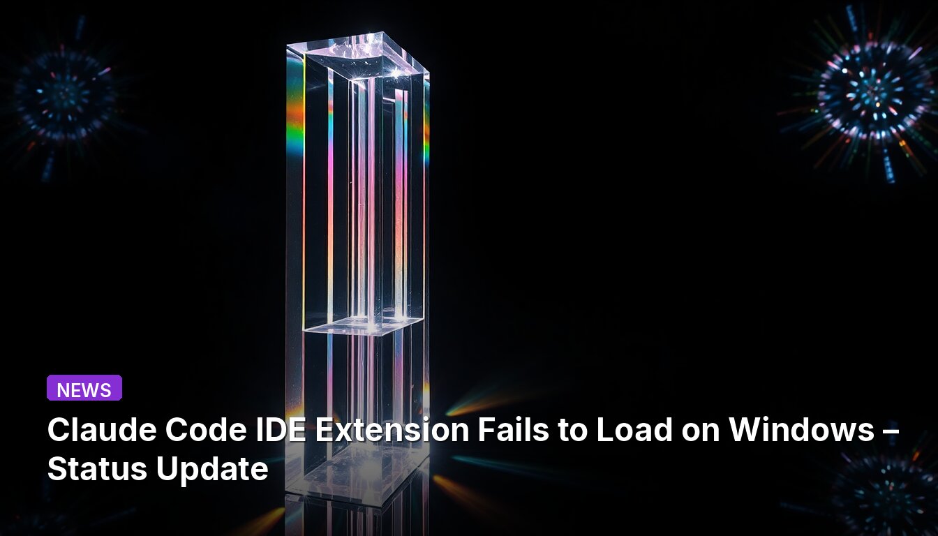 Claude Code IDE Extension Fails to Load on Windows – Status Update