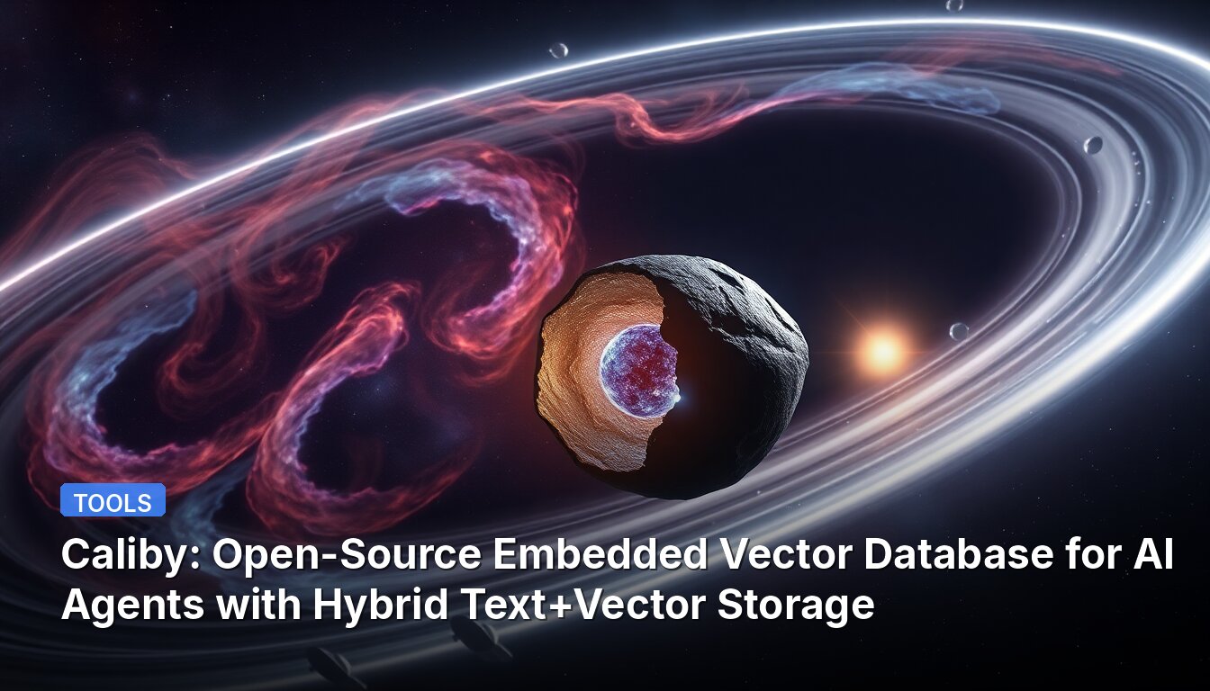 Caliby: Open-Source Embedded Vector Database for AI Agents with Hybrid Text+Vector Storage
