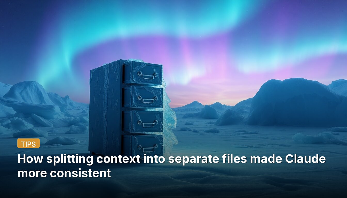 How splitting context into separate files made Claude more consistent