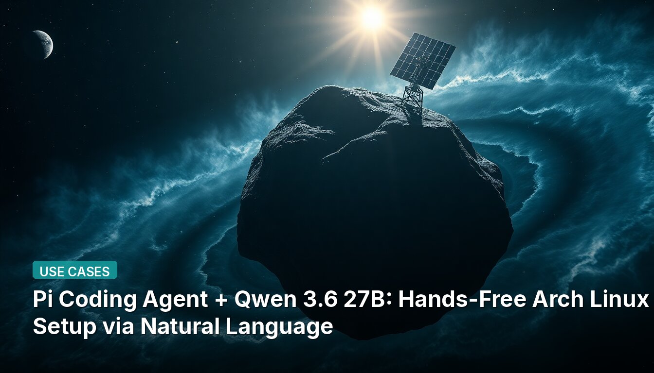 Pi Coding Agent + Qwen 3.6 27B: Hands-Free Arch Linux Setup via Natural Language