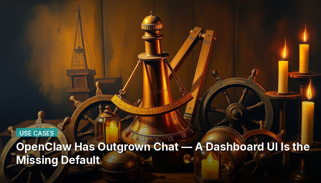 OpenClaw Has Outgrown Chat — A Dashboard UI Is the Missing Default