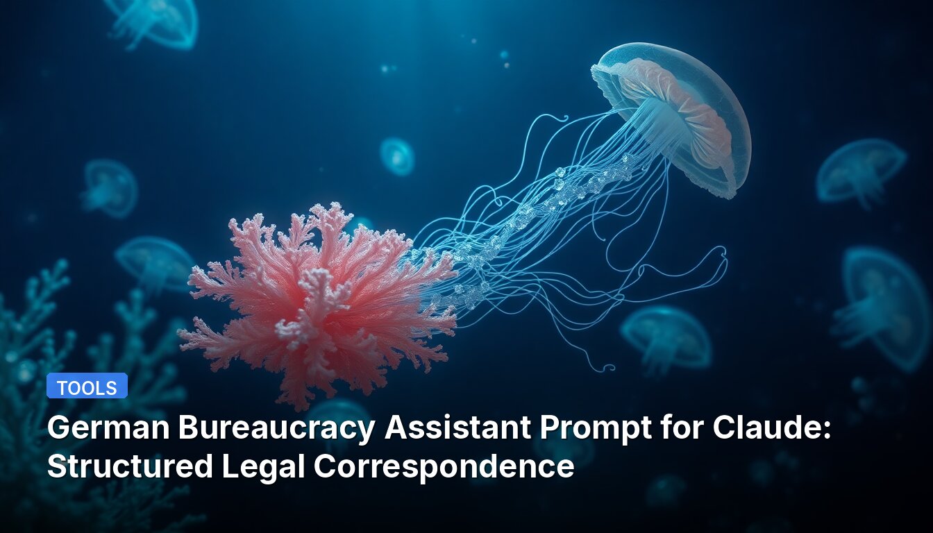 German Bureaucracy Assistant Prompt for Claude: Structured Legal Correspondence