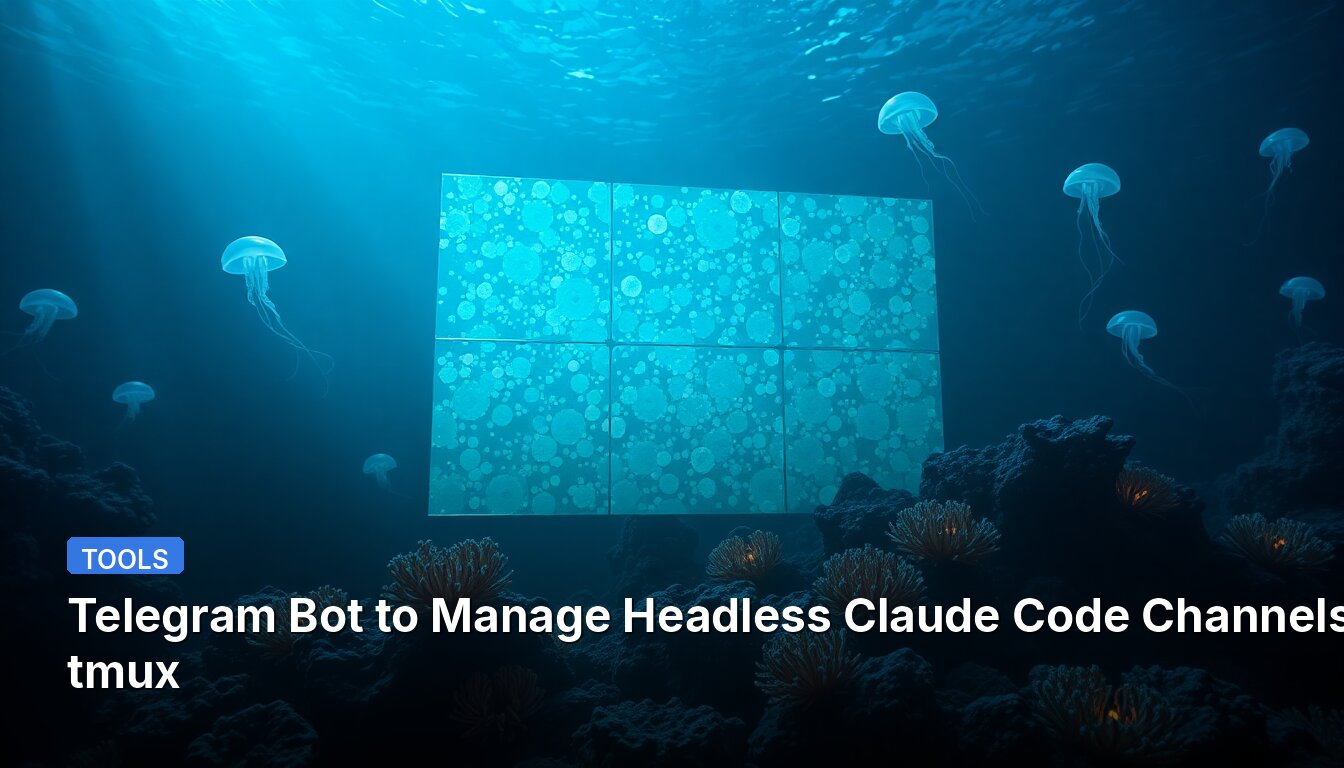 Telegram Bot to Manage Headless Claude Code Channels via tmux