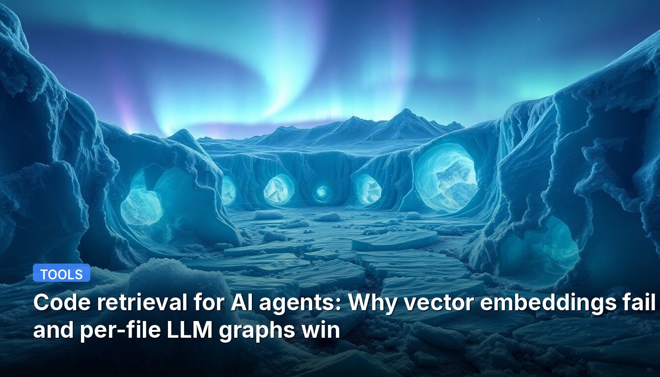 Code retrieval for AI agents: Why vector embeddings fail and per-file LLM graphs win