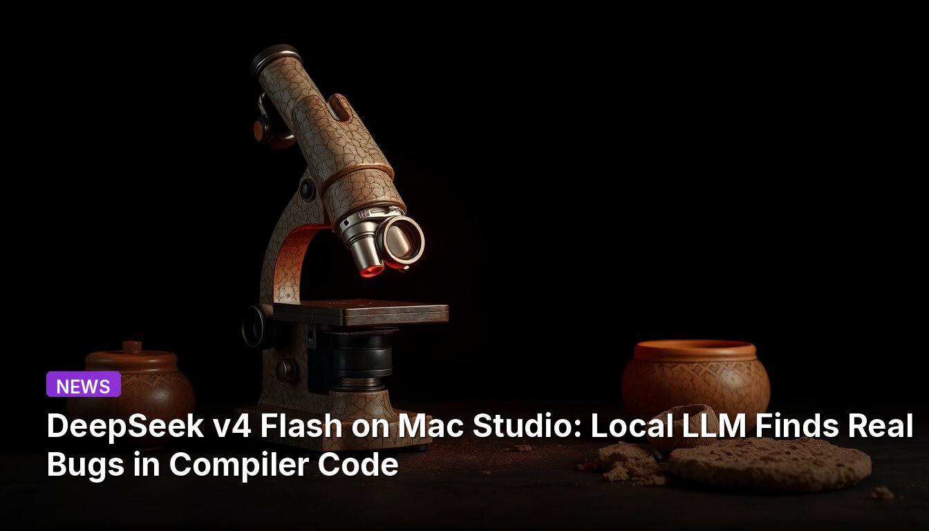 DeepSeek v4 Flash on Mac Studio: Local LLM Finds Real Bugs in Compiler Code