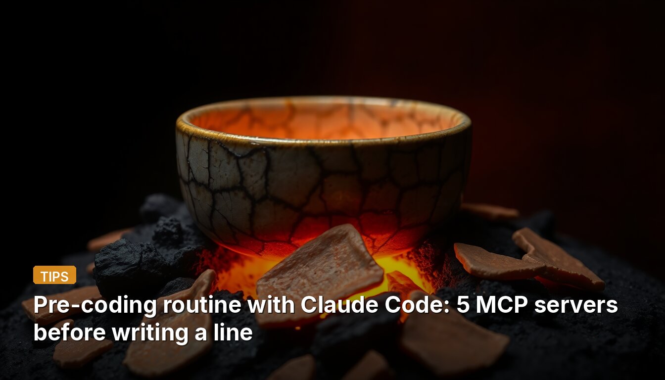 Pre-coding routine with Claude Code: 5 MCP servers before writing a line