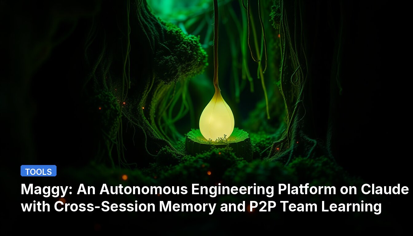 Maggy: An Autonomous Engineering Platform on Claude Code with Cross-Session Memory and P2P Team Learning