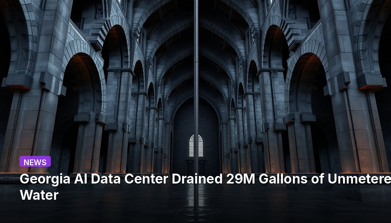 Georgia AI Data Center Drained 29M Gallons of Unmetered Water