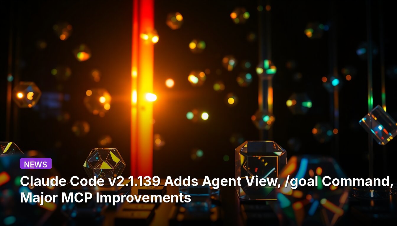 Claude Code v2.1.139 Adds Agent View, /goal Command, and Major MCP Improvements