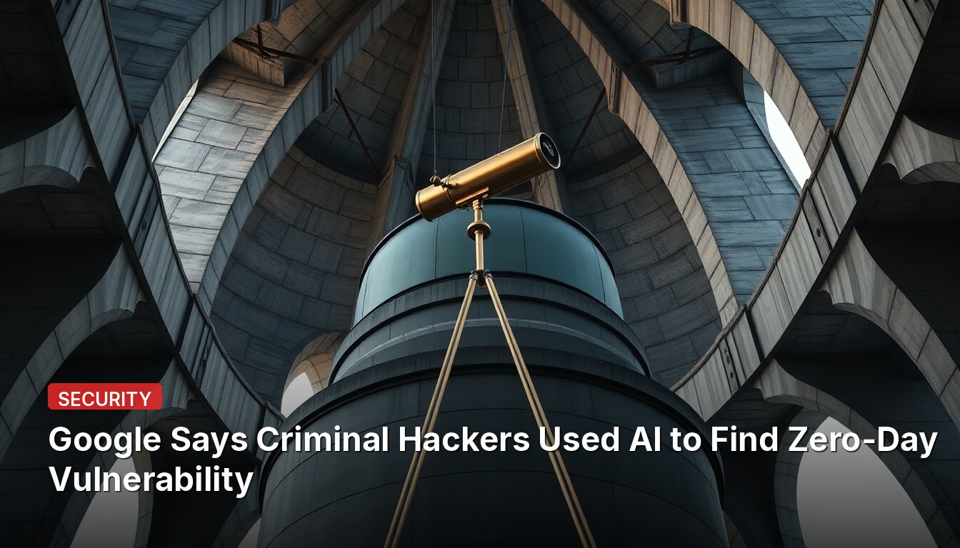 Google Says Criminal Hackers Used AI to Find Zero-Day Vulnerability