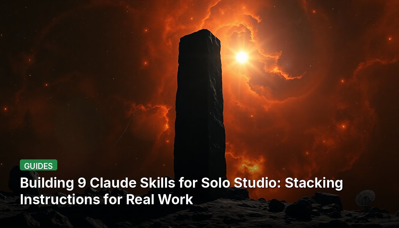 Building 9 Claude Skills for Solo Studio: Stacking Instructions for Real Work