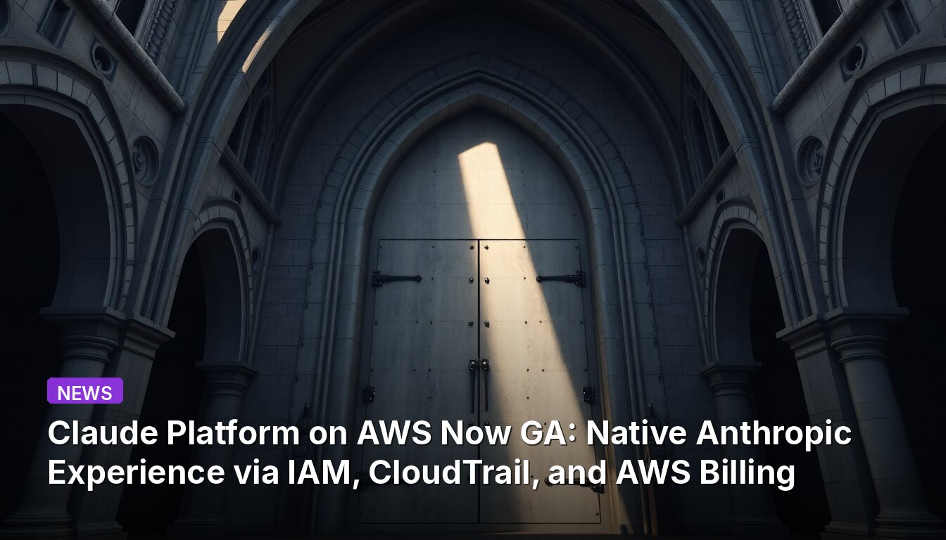 Claude Platform on AWS Now GA: Native Anthropic Experience via IAM, CloudTrail, and AWS Billing
