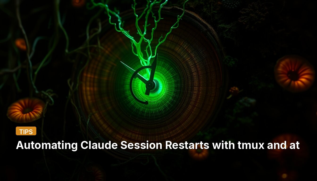 Automating Claude Session Restarts with tmux and at