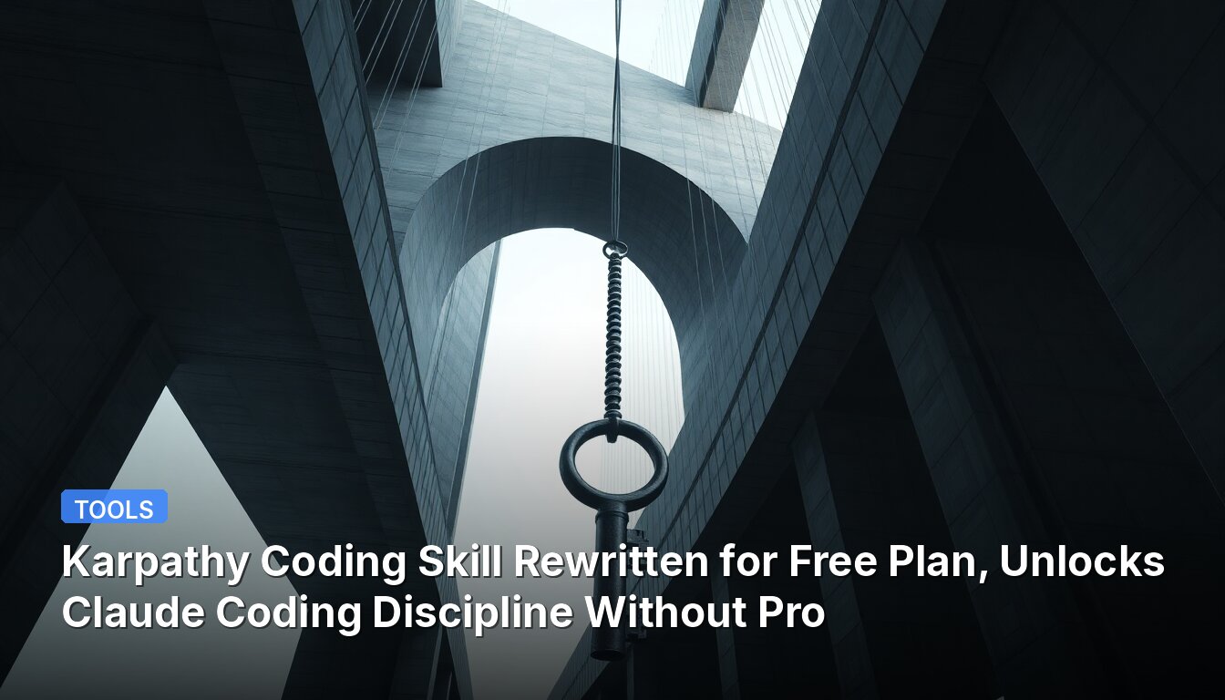 Karpathy Coding Skill Rewritten for Free Plan, Unlocks Claude Coding Discipline Without Pro