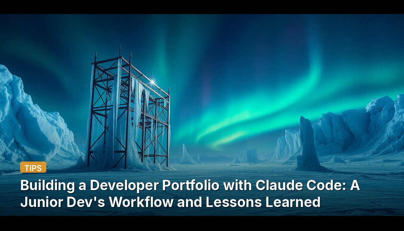 Building a Developer Portfolio with Claude Code: A Junior Dev's Workflow and Lessons Learned