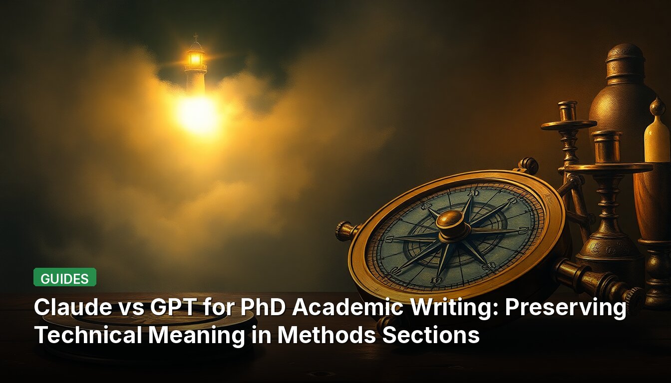 Claude vs GPT for PhD Academic Writing: Preserving Technical Meaning in Methods Sections