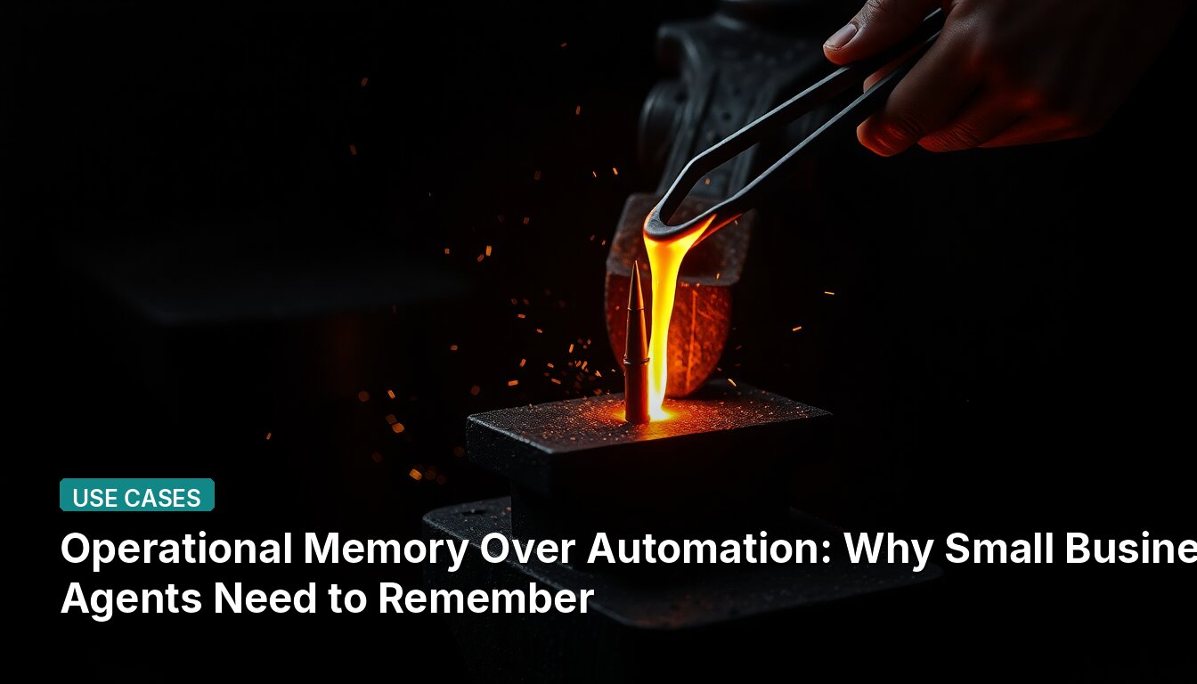 Operational Memory Over Automation: Why Small Business Agents Need to Remember