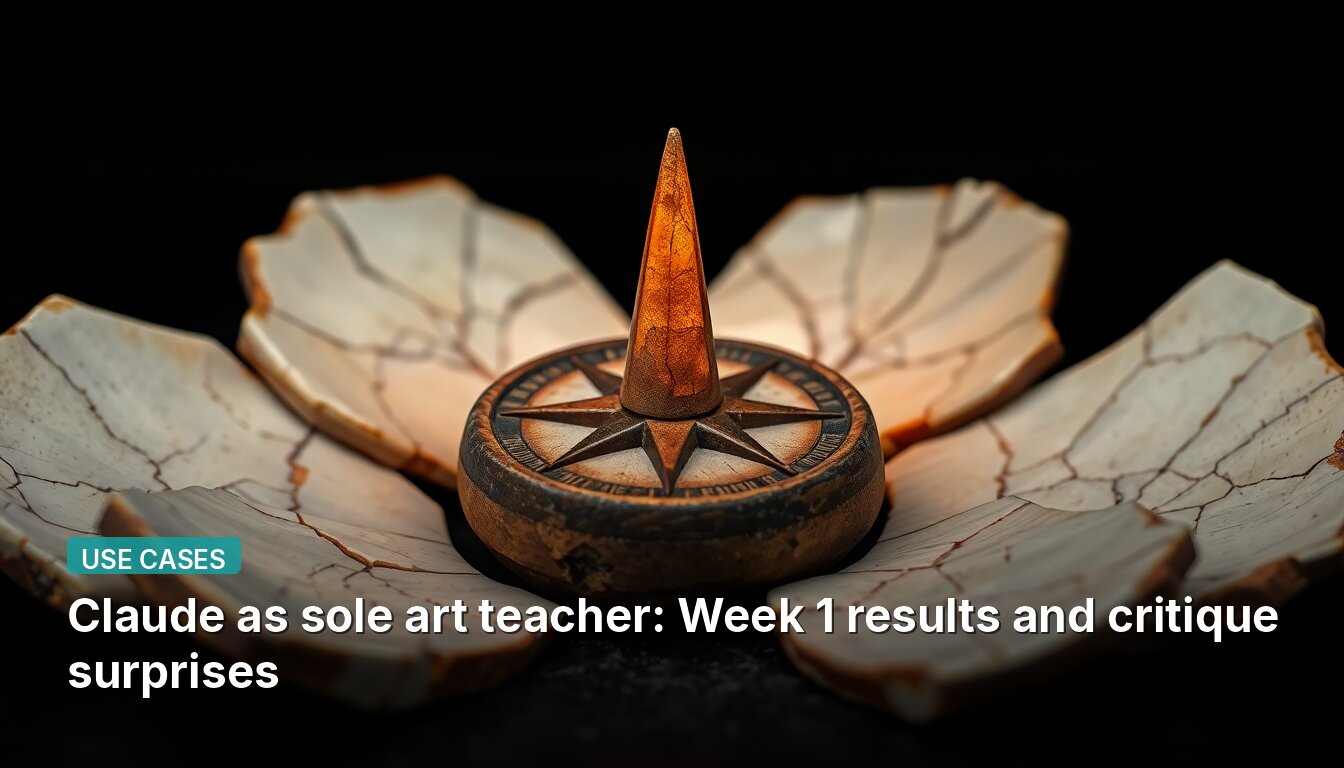 Claude as sole art teacher: Week 1 results and critique surprises