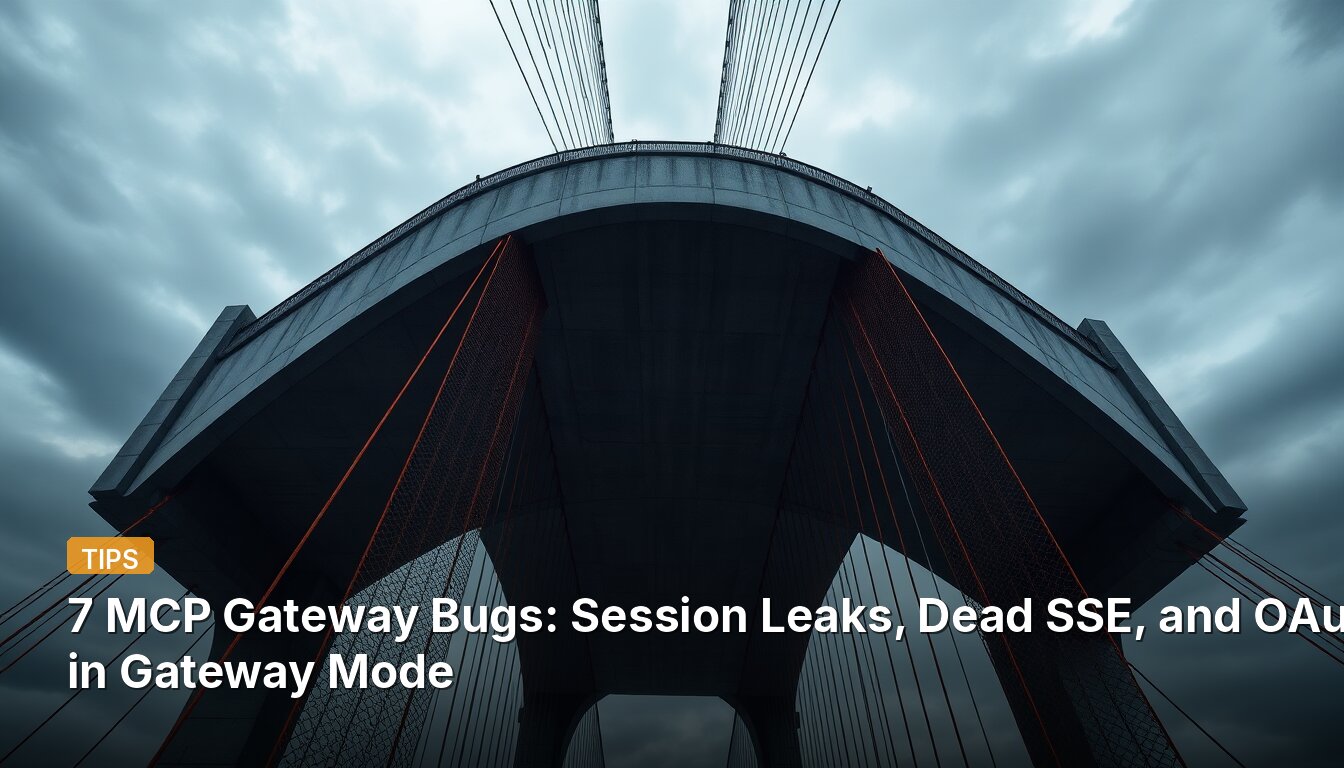 7 MCP Gateway Bugs: Session Leaks, Dead SSE, and OAuth in Gateway Mode