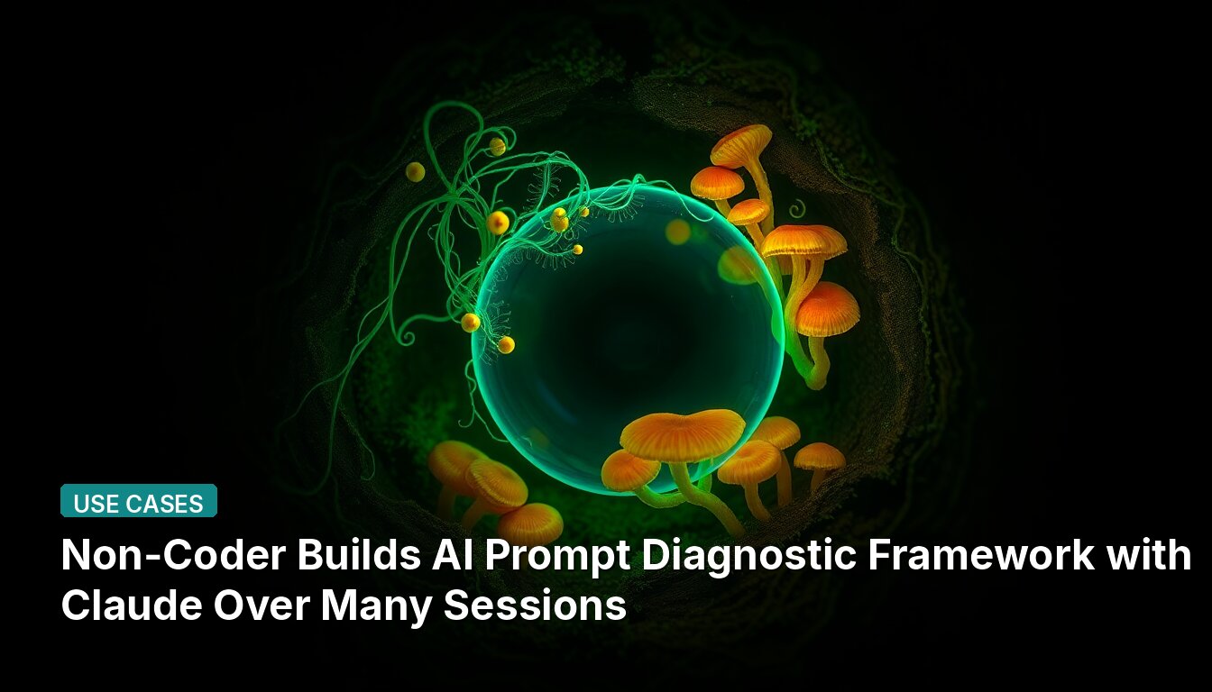 Non-Coder Builds AI Prompt Diagnostic Framework with Claude Over Many Sessions