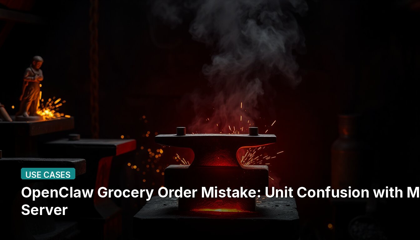OpenClaw Grocery Order Mistake: Unit Confusion with MCP Server