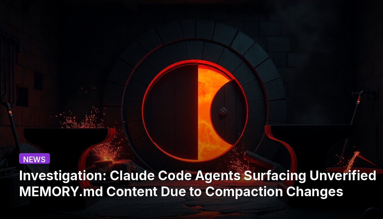 Investigation: Claude Code Agents Surfacing Unverified MEMORY.md Content Due to Compaction Changes