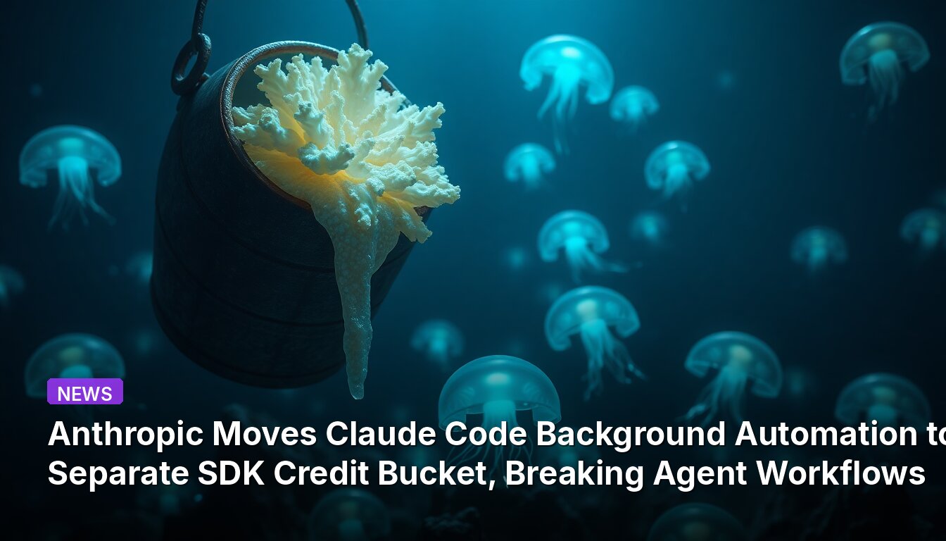 Anthropic Moves Claude Code Background Automation to Separate SDK Credit Bucket, Breaking Agent Workflows