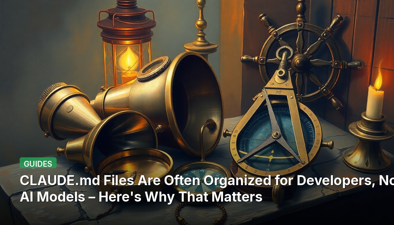 CLAUDE.md Files Are Often Organized for Developers, Not AI Models – Here's Why That Matters