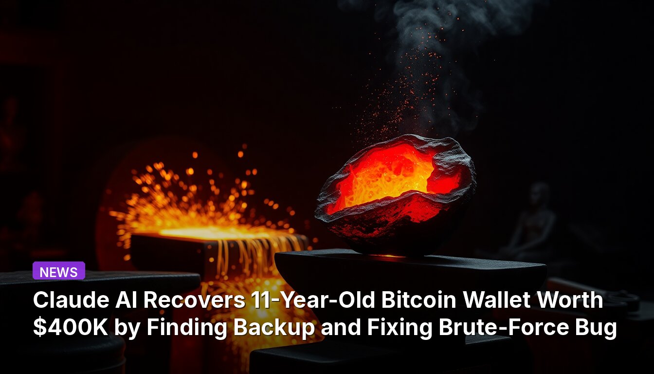 Claude AI Recovers 11-Year-Old Bitcoin Wallet Worth $400K by Finding Backup and Fixing Brute-Force Bug