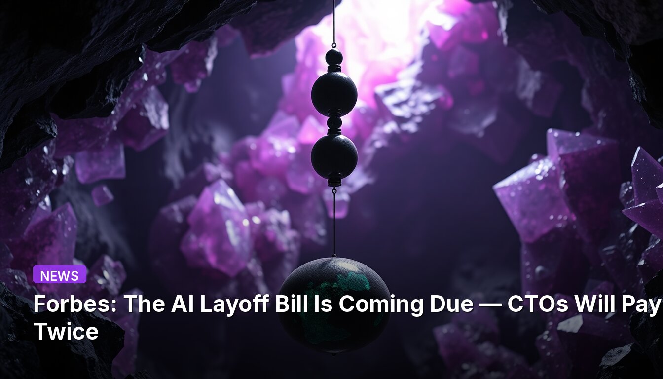 Forbes: The AI Layoff Bill Is Coming Due — CTOs Will Pay Twice