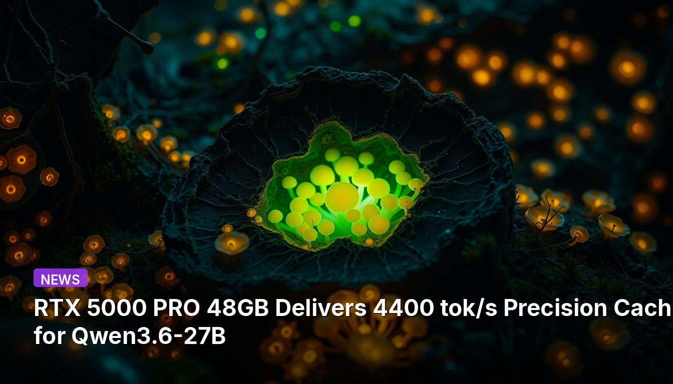 RTX 5000 PRO 48GB Delivers 4400 tok/s Precision Caching for Qwen3.6-27B