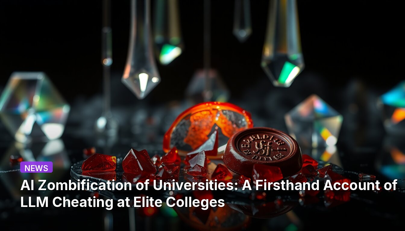 AI Zombification of Universities: A Firsthand Account of LLM Cheating at Elite Colleges