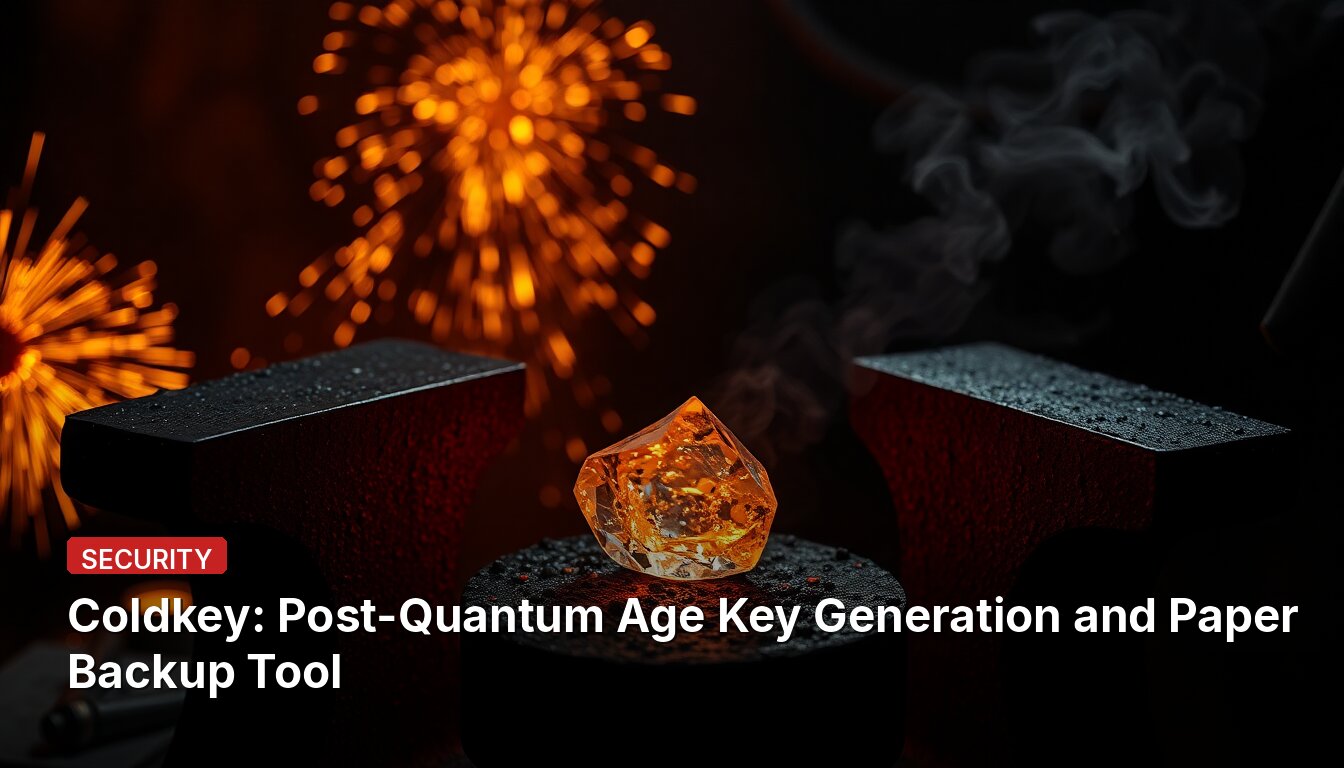 Coldkey: Post-Quantum Age Key Generation and Paper Backup Tool
