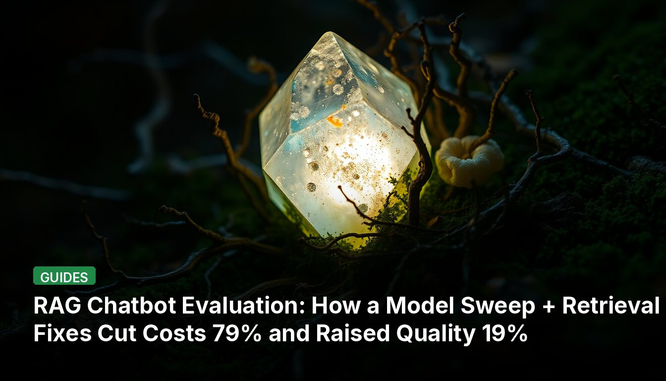 RAG Chatbot Evaluation: How a Model Sweep + Retrieval Fixes Cut Costs 79% and Raised Quality 19%