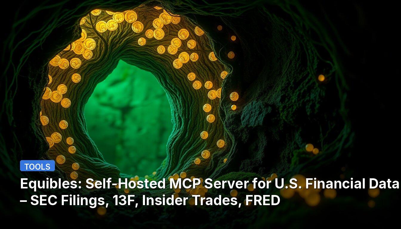 Equibles: Self-Hosted MCP Server for U.S. Financial Data – SEC Filings, 13F, Insider Trades, FRED