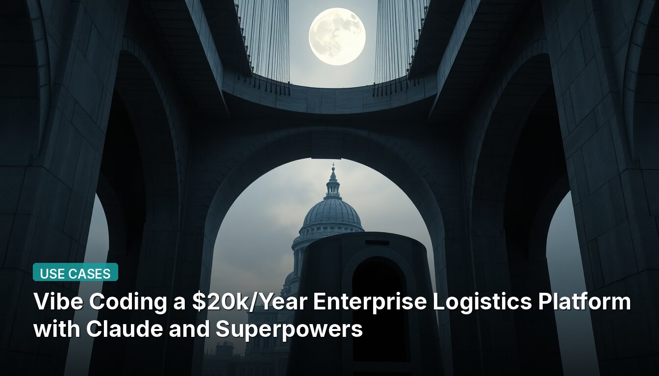 Vibe Coding a $20k/Year Enterprise Logistics Platform with Claude and Superpowers
