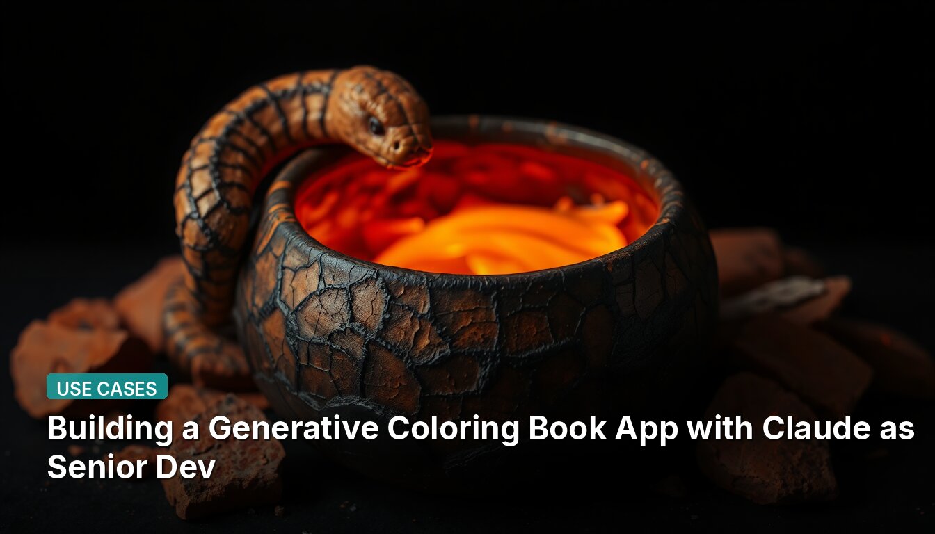 Building a Generative Coloring Book App with Claude as Senior Dev