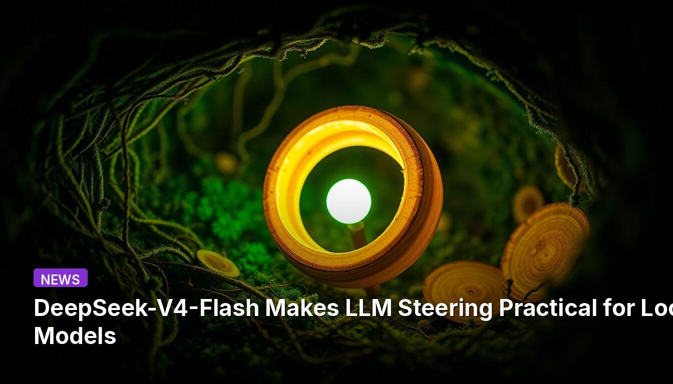 DeepSeek-V4-Flash Makes LLM Steering Practical for Local Models