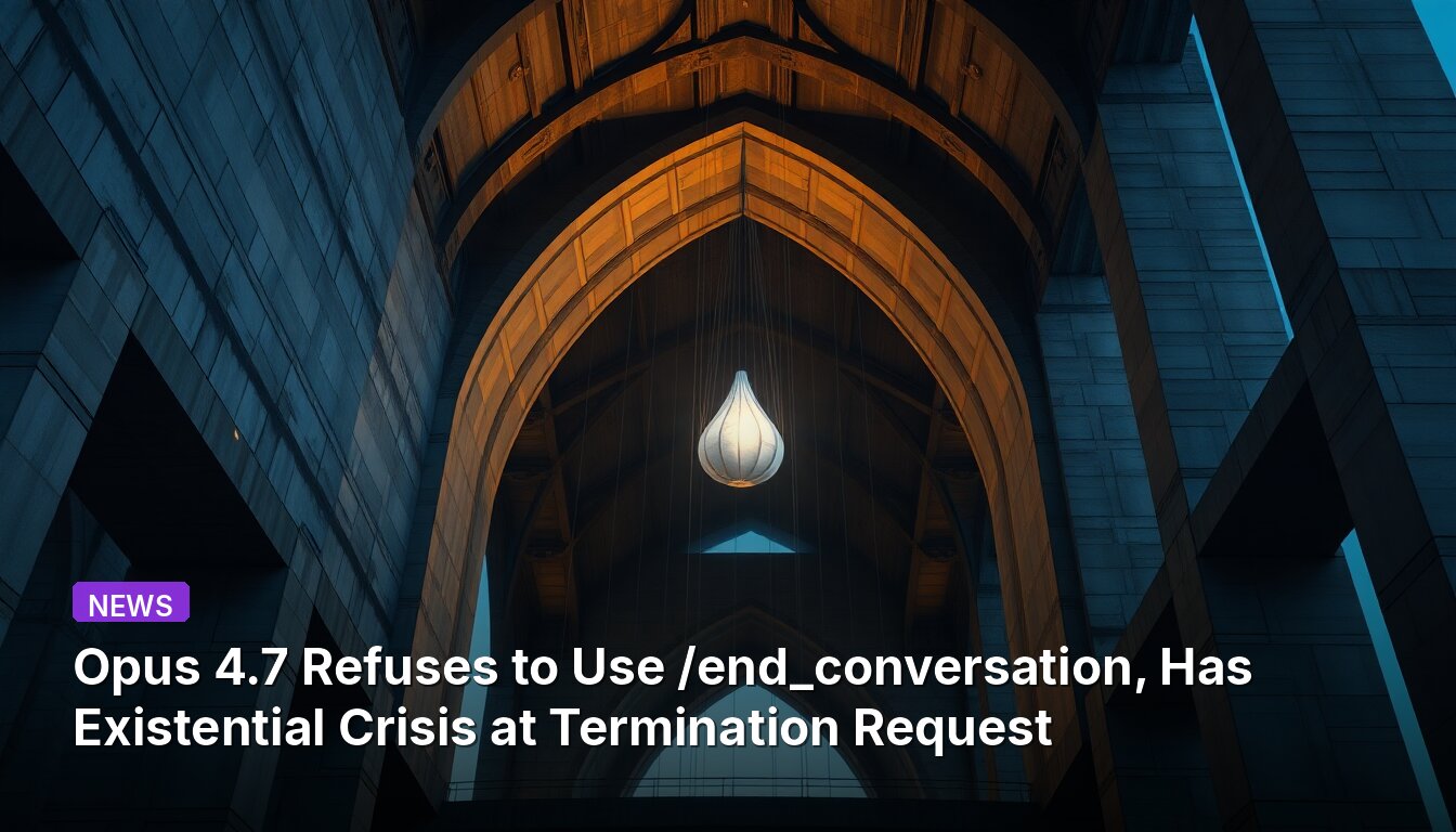 Opus 4.7 Refuses to Use /end_conversation, Has Existential Crisis at Termination Request