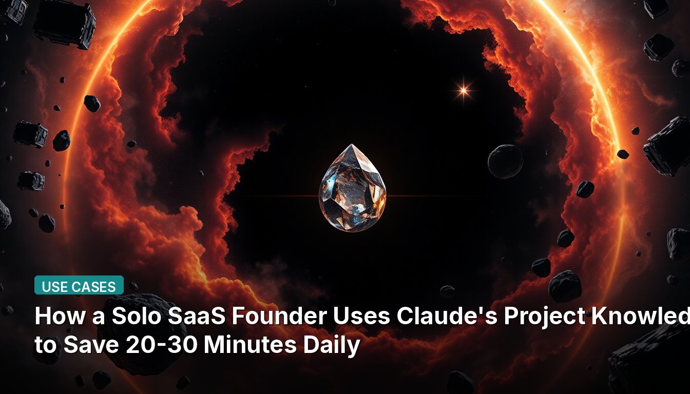 How a Solo SaaS Founder Uses Claude's Project Knowledge to Save 20-30 Minutes Daily