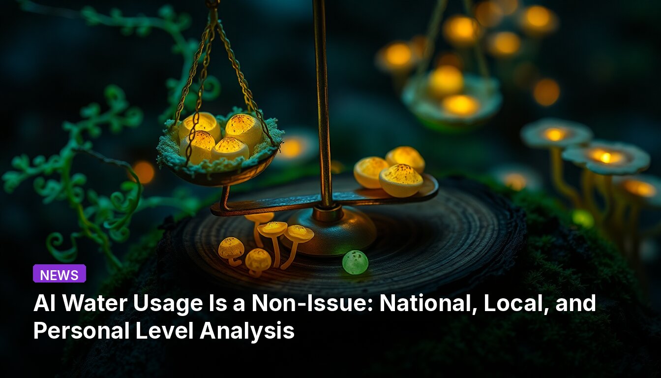 AI Water Usage Is a Non-Issue: National, Local, and Personal Level Analysis