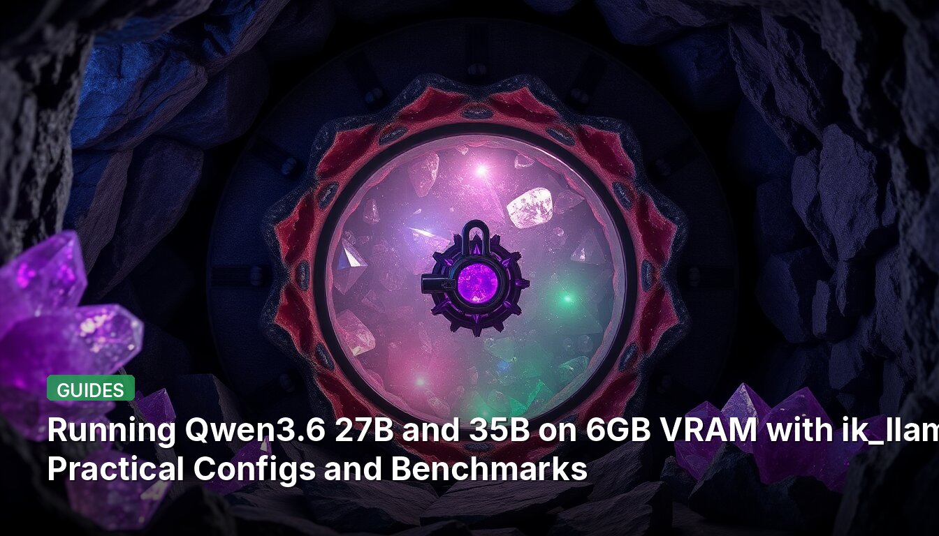 Running Qwen3.6 27B and 35B on 6GB VRAM with ik_llama: Practical Configs and Benchmarks
