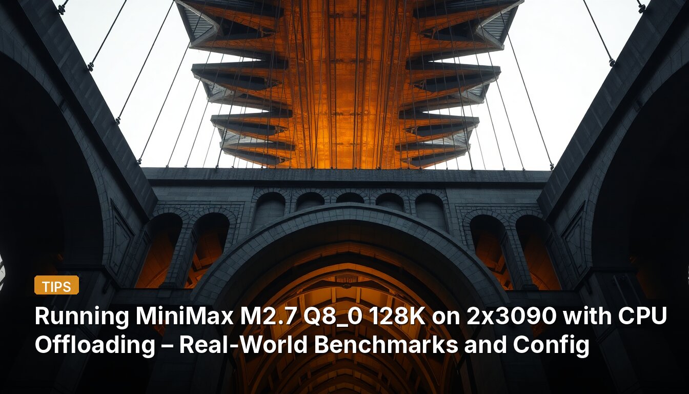 Running MiniMax M2.7 Q8_0 128K on 2x3090 with CPU Offloading – Real-World Benchmarks and Config
