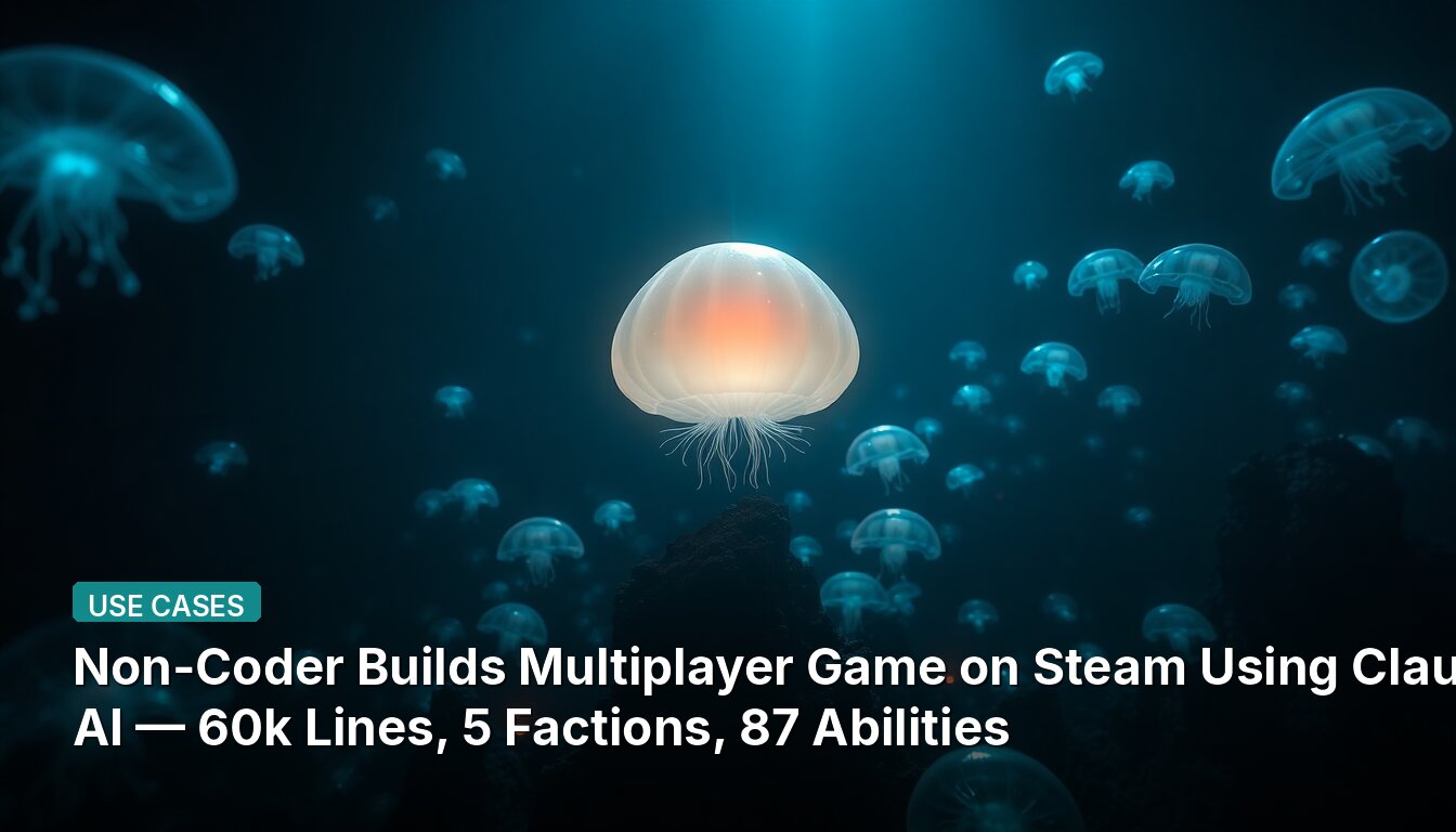 Non-Coder Builds Multiplayer Game on Steam Using Claude AI — 60k Lines, 5 Factions, 87 Abilities