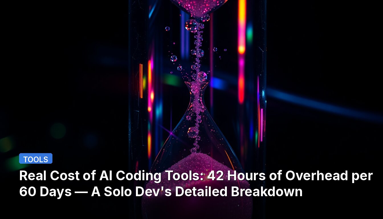 Real Cost of AI Coding Tools: 42 Hours of Overhead per 60 Days — A Solo Dev's Detailed Breakdown