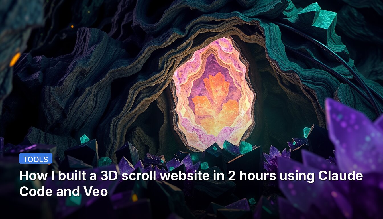 How I built a 3D scroll website in 2 hours using Claude Code and Veo