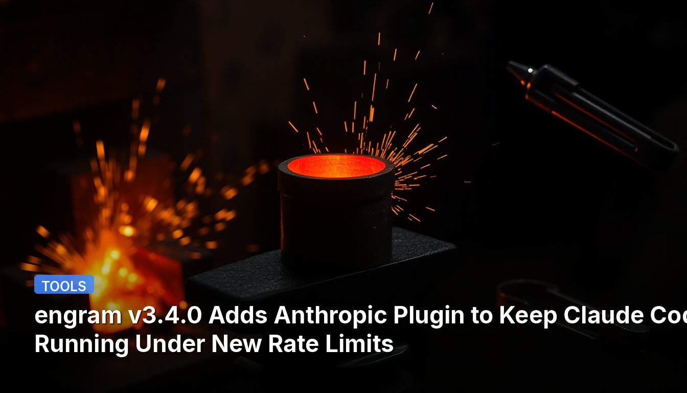engram v3.4.0 Adds Anthropic Plugin to Keep Claude Code Running Under New Rate Limits