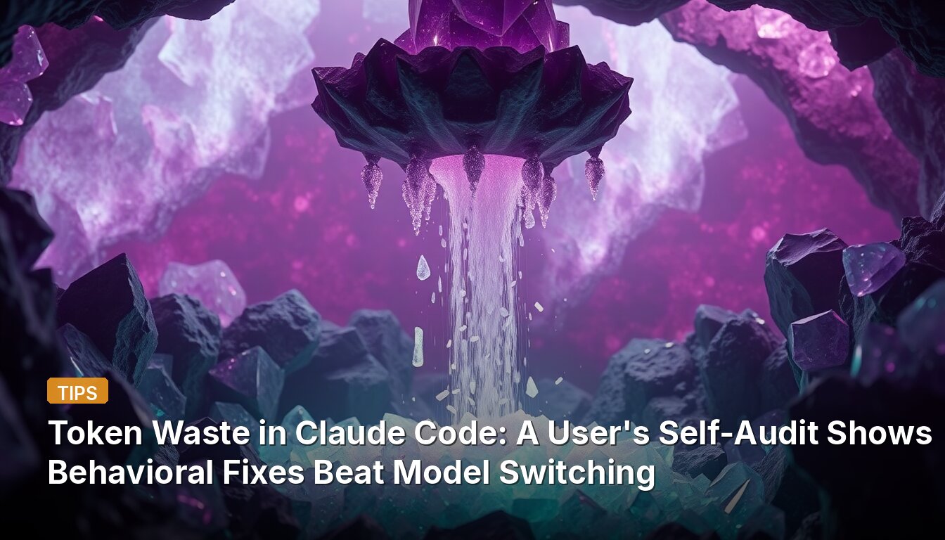 Token Waste in Claude Code: A User's Self-Audit Shows Behavioral Fixes Beat Model Switching